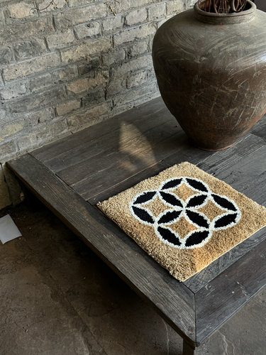 ARISUSPACE 如意钱纹新中式限定簇绒椅垫坐垫沙发垫办公室防滑