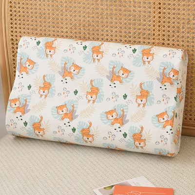 A类全棉亲肤柔软乳胶枕套儿童