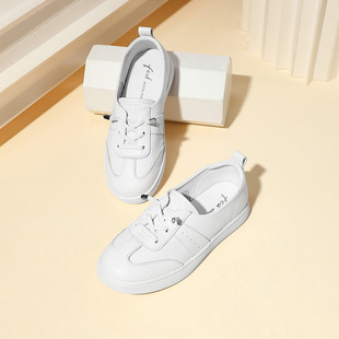 女德训鞋 真皮平底运动休闲鞋 板鞋 妈妈鞋 女 fed女鞋 小白鞋 秋季