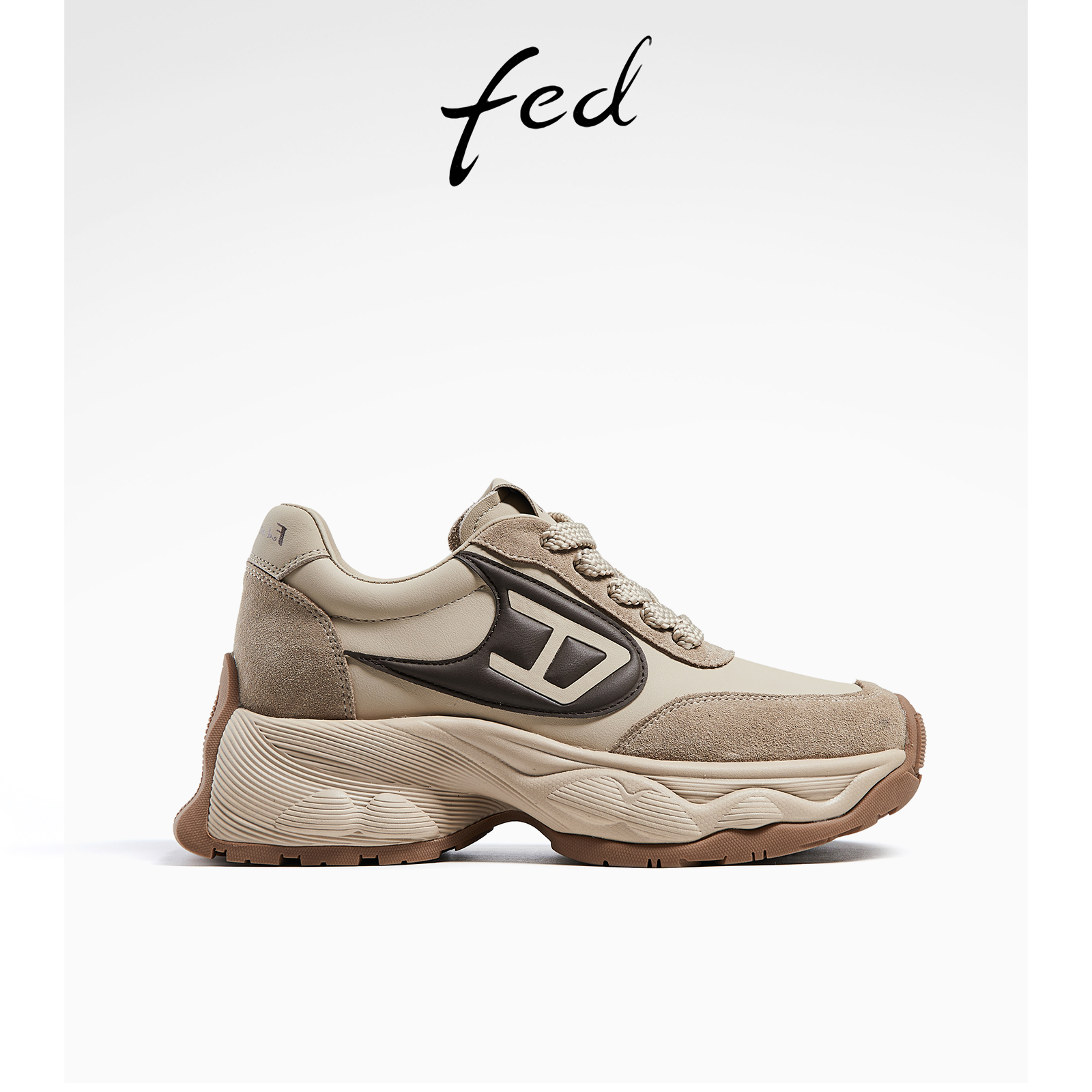 fed商场同款老爹鞋秋季新款女鞋复古增高鞋运动鞋女款R0825-YA517