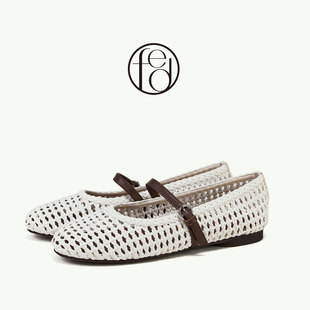 芭蕾玛丽珍豆豆鞋 轻便透气平底单鞋 女 秋季 fed羊皮垫女鞋