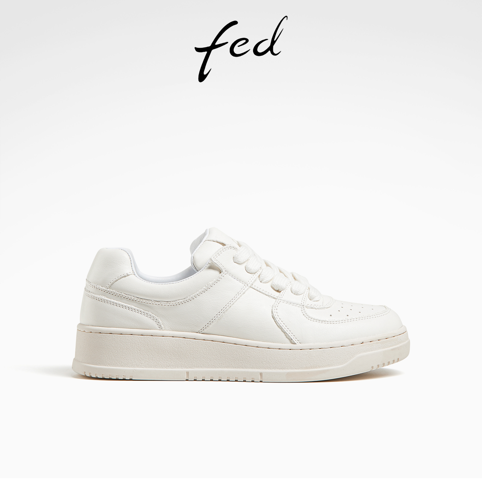 fed厚底板鞋春季新款女鞋经典小白鞋透气运动休闲鞋女D0129-ZC277