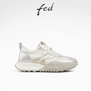 女鞋 防滑老爹鞋 增高休闲鞋 fed金色阿甘鞋 D0423 新款 女款 ZC510 夏季