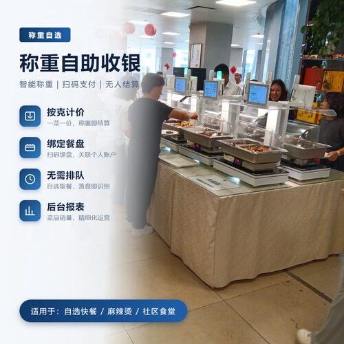 智慧食堂称重自助收银团餐智能扫码称智慧餐台智盘无人结算 - 封面