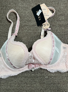 衣恋EBLIN绿色S66经典宫廷重工系列U杯性感女士文胸ECBR862082