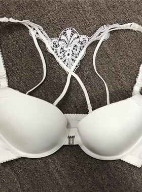 衣恋旗下EBLIN 象牙白C25(1/3)光面前扣性感美背文胸 ECBR635062