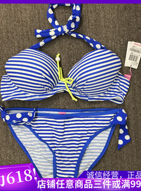 特价衣恋旗下body pops 多色系五彩俏皮女士分体泳衣BCAR524A51