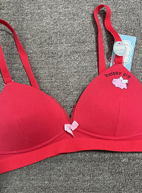 衣恋body pops红色P2少女无钢圈法式三角杯舒适文胸BCBR911A11