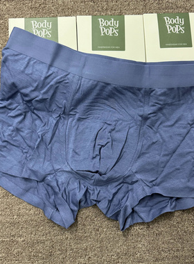 依恋旗下body pops 深蓝色P3薄款一片式无痕男士内裤BCMPC89X31