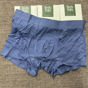 依恋旗下body pops 深蓝色P3薄款一片式无痕男士内裤BCMPC89X31