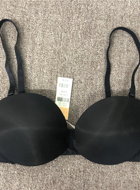 衣恋旗下EBLIN黑色D20老款光面蕾丝性感文胸ECBR7304