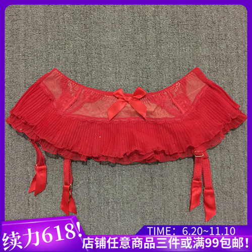 清仓正品EBLIN红色性感百褶精美