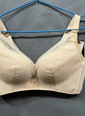 衣恋EBLIN米黑两色J5聚拢舒适性感有按摩收副乳文胸ECBR811N11