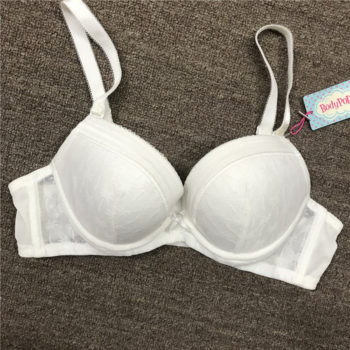 象牙白文胸bodypops有钢圈棉