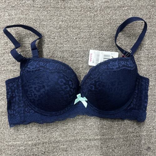 body pops经典舒适T13藏青色蝴蝶结少女有钢圈文胸BCBR663H51