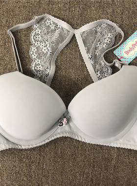 衣恋旗下body pops 灰色光面美背文胸套装BCBR889H41/BCWP889H41