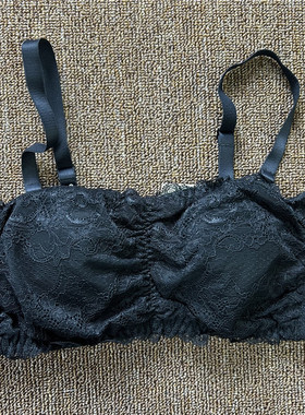 衣恋旗下EBLIN 两色蕾丝舒适时尚无钢圈抹胸式女士内衣ECBR863151