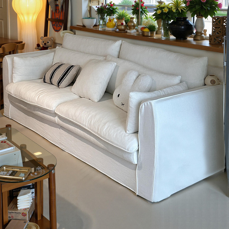 思纳.博代工厂怀抱沙发亚麻布艺