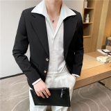休闲小西服外套男高级感春季韩版修身英伦痞帅单西装X01-P155，男装西服套装，电商C308