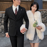 英伦修身男士二粒扣纯色西服新郎伴郎礼服小西装X921-P150，男装西服，电商C308