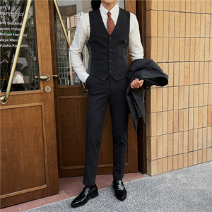 新郎婚礼伴郎服马甲塔士多礼服男士高级感马甲MJ912-P60图片