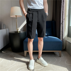 夏季薄款纯色短裤男士坠感免烫五分西裤青年冰凉休闲短裤 K09-P65，男装牛仔裤，电商C308