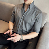 雅痞个性青年条纹V领衬衫中袖帅气修身休闲立领痞帅男衬衣C03-P68,男装衬衫,电商C308, 雅痞个性青年条纹V领衬衫中袖帅气修身休闲立领痞帅男衬衣C03-P68,男装衬衫,电商C308,