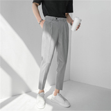 21春夏 轻熟风时尚休闲裤 韩版纯色小脚九分西裤 K20-P65,男装西裤,电商C308, 21春夏 轻熟风时尚休闲裤 韩版纯色小脚九分西裤 K20-P65,男装西裤,电商C308,