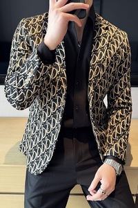 英伦韩版修身男士商务休闲花式西服男外套X933-P155图片