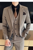 春季新款英伦韩版修身男士休闲纯色商务西服三件套SJT900-P265，男装西服，电商C308