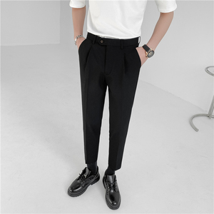 轻熟风修身时尚休闲裤 韩版纯色小脚九分西裤 K20-P65，男装西裤，电商C308