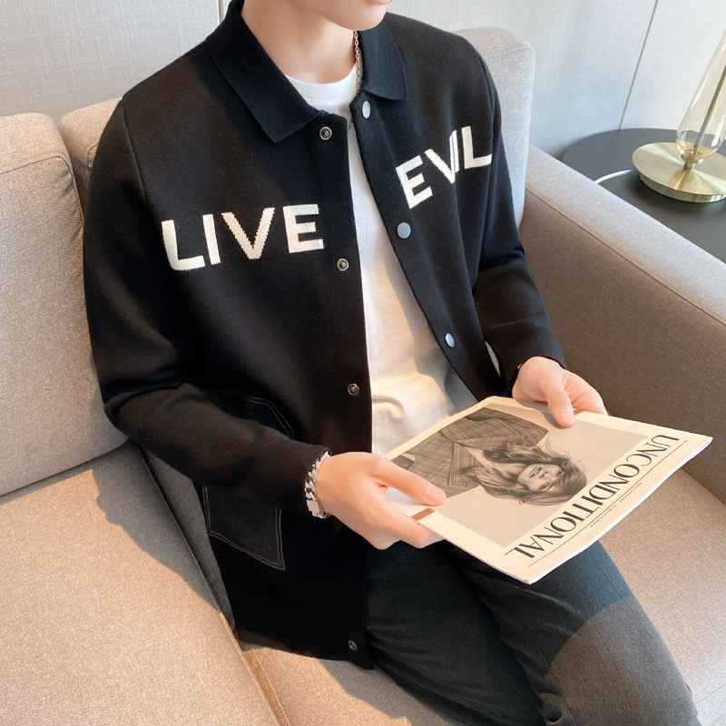 高质量男士针织衫开衫外套韩版潮流修身休闲时尚毛衣MY6-P95，男装针织衫/毛衣，电商C308