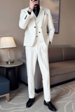 23英伦韩版修身男士休闲纯色商务西服三件套新郎套装SJT887-P295，男装西服，电商C308