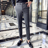 秋冬新款韩版修身男士西裤英伦休闲商务长裤K143-P80，男装西裤，电商C308