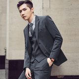 秋冬韩版修身男士二粒扣休闲西服三件套新郎西服套装SJT961-P280，男装西服套装，电商C308