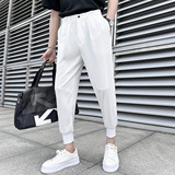 春夏轻熟风宽松时尚休闲裤韩版纯色小脚九分西裤K19-P65，男装西裤，电商C308