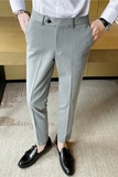 秋冬时尚免烫西裤男士韩版修身小脚裤商务长裤休闲西裤K960-P70，男装西裤，电商C308