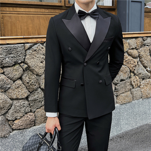 新郎西服套婚礼伴郎服塔士多礼服男士高级感西装外套X916-P135图片