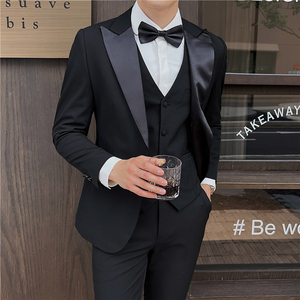 新郎婚礼伴郎服马甲塔士多礼服男士高级感马甲MJ914-P60图片