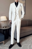 23英伦韩版修身男士商务休闲纯色西服三件套新郎套装SJT887-P295，男装西服，电商C308