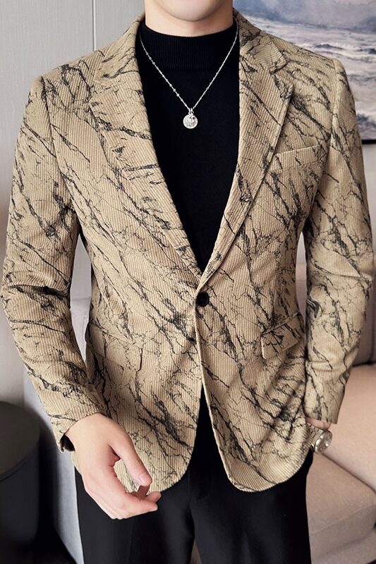 英伦韩版修身男士休闲灯芯绒西服加厚外套X945-P155,男装西服,电商C308