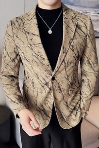 英伦韩版修身男士休闲灯芯绒西服加厚外套X945-P155图片