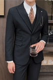 英伦修身男士二粒扣格子西服新郎伴郎礼服外套X919-P155，男装西服，电商C308