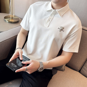 夏季 男士休闲字母polo衫t恤 潮流修身翻领半袖polo衫C10010-P58图片