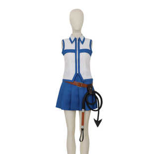 妖精的尾巴cos服 露西 哈特菲利亚cosplay全套c服女动漫白色服装