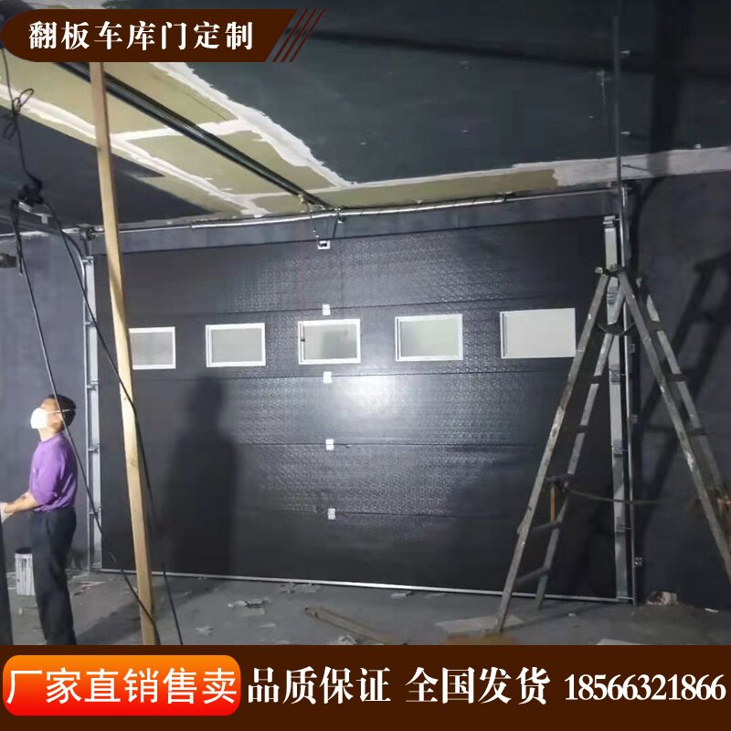 遥控车库翻板门电机全套别墅智能翻板车库门定制家用电动自动门