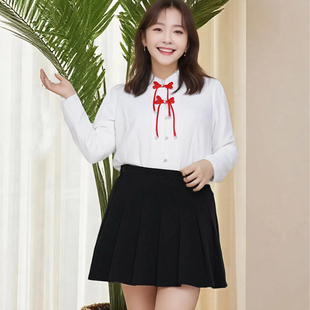 轻国风中式 上衣胖mm气质内搭长袖 大码 衬衫 衬衣 女装 2025秋冬新款