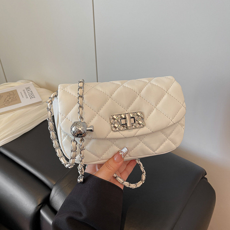 女包小众高级感小金球链条小方包2025新款时尚潮流单肩包百搭斜挎