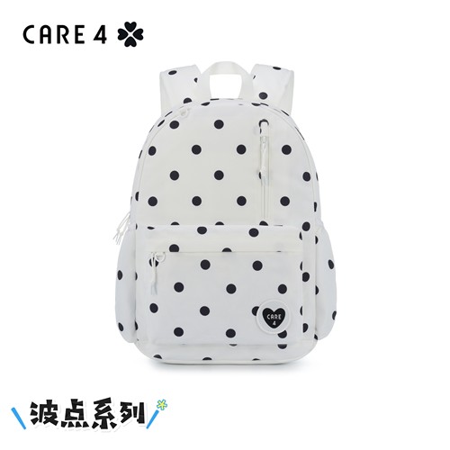 CARE4波点双肩包大容量轻便减负书包小众通勤背包