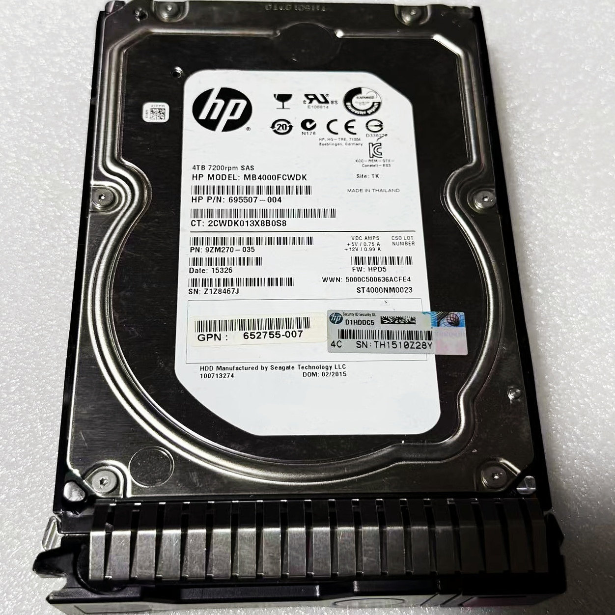 惠普硬盘4TBSASMB4000FCWDK